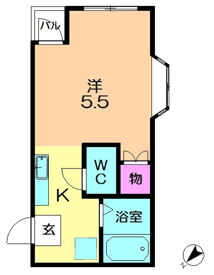 【間取り】 | ルミエール1号館