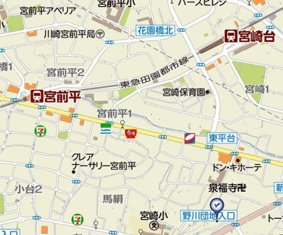 【地図】 | ファミネス宮崎台