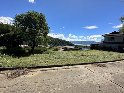 【外観】 | 下諏訪町社 売地⑧ | 外観＋接道