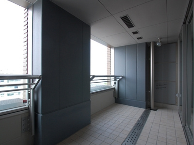 千代田区三番町の賃貸マンションのバルコニー