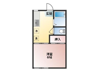 【間取り】 | アシュール・レイ | バストイレ別の間取りです