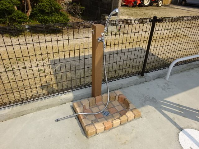 倉敷市真備町川辺のアパートのその他共用部分|ペット用足洗い場