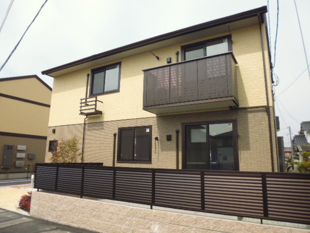 総社市真壁のアパートの外観