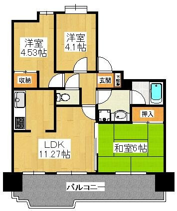 ＩＮＳＵＲＡＮＣＥ　ＢＬＤＧ．Ⅸの間取り