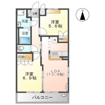 メゾンガイアの間取り