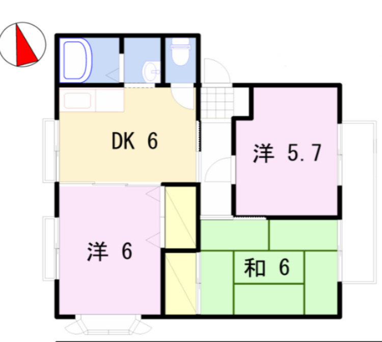 サンビレッジ北条の間取り