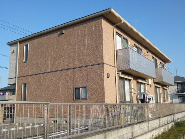倉敷市茶屋町のアパートの外観