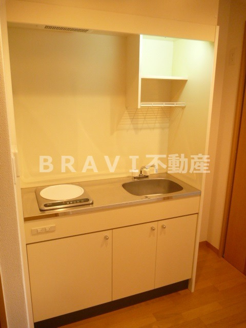 ラシーヌ玉造　BRAVI不動産のキッチン|【ラシーヌ玉造】キッチンでお料理をお楽しみください