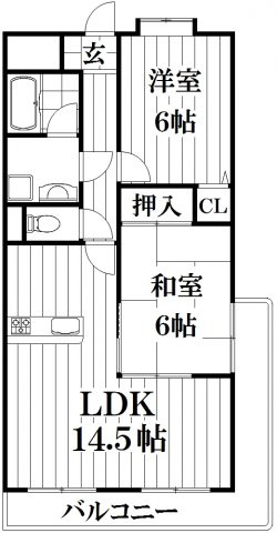 【間取り】 | フローリッシュ北田