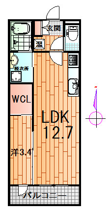 ボルツⅡの間取り