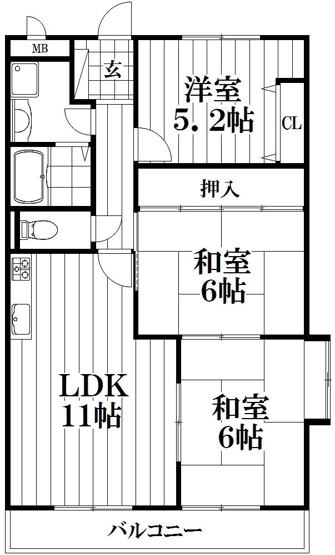 【間取り】 | サンシャイン淀