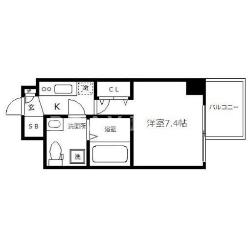 ミュプレ北浜EAST(旧名称SEST北浜) BRAVI不動産の間取り|【SEST北浜】間取り