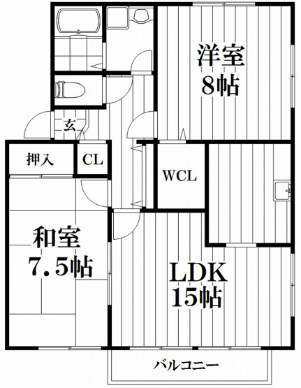 【間取り】 | ビクトリアコートC