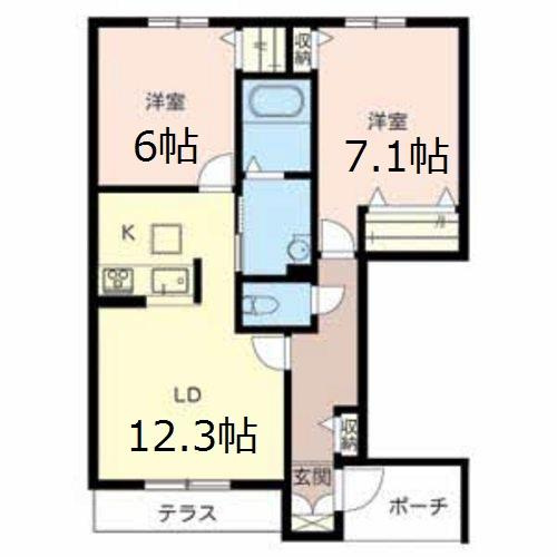 モンノールの間取り|広々使える３ＬＤＫ☆
