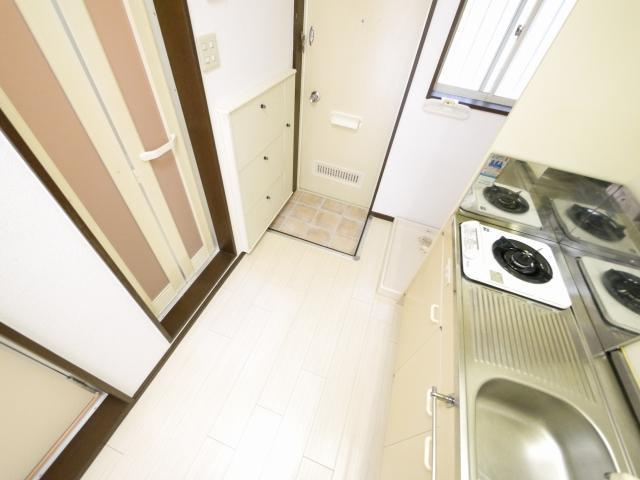 岩村ハイツの玄関|シンプルで使いやすい玄関です