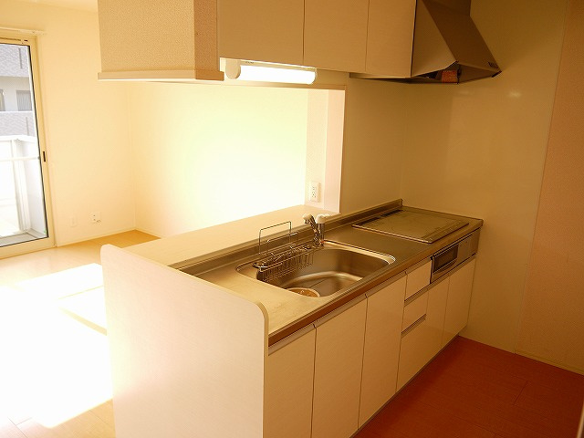 メゾンｅコート　Ａ棟のキッチン|お料理しやすいキッチンです