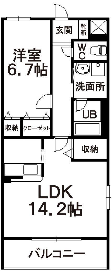 フォルク本宮の間取り