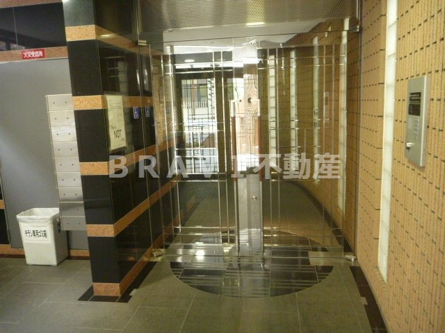 メゾン・デ・ノムラ東心斎橋　BRAVI不動産のエントランス|【メゾン・デ・ノムラ東心斎橋】落ち着いたエントランスです