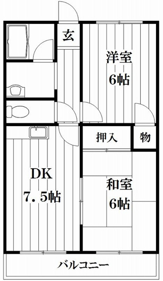 【間取り】 | 北田ハイツ