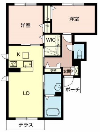 シャーメゾンいろは３の間取り