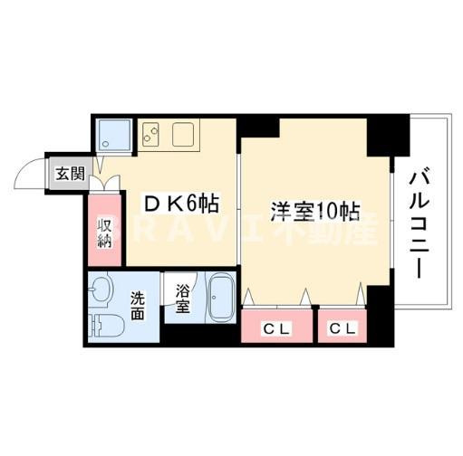 フローライト長堀橋　BRAVI不動産の間取り|【フローライト長堀橋】間取り