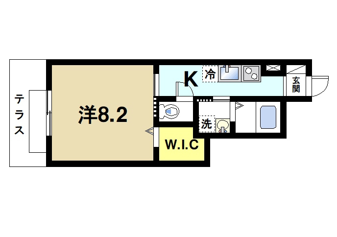 ルンルアン高畑の間取り|間取りです