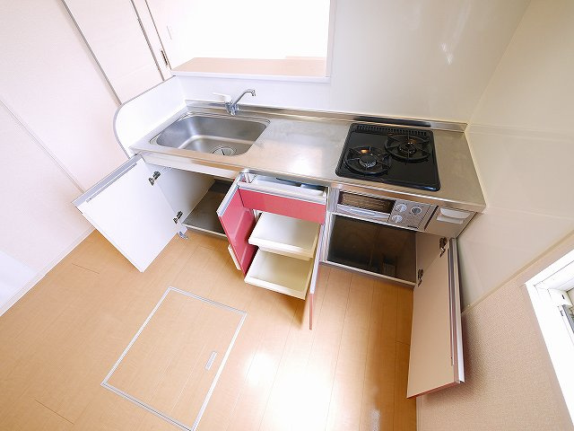 メゾン　シャルム　Ｂ棟のキッチン|使いやすいキッチンです