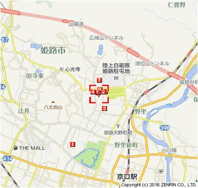 ウィル城北の地図