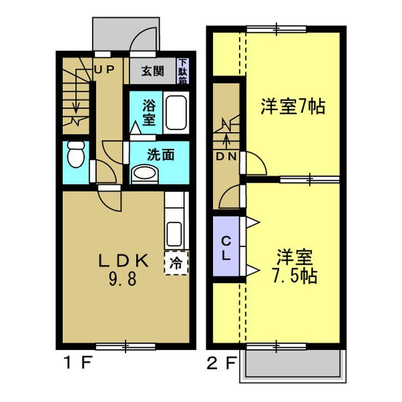 Maisonette柊の間取り
