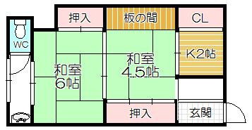 【間取り】 | 高谷文化　西棟