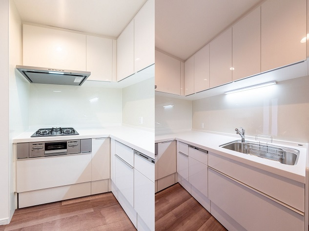 千代田区一番町の賃貸マンションのキッチン