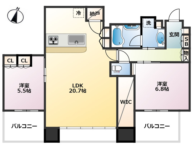 【間取り】 | シティタワー梅田東
