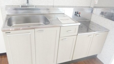 セジュール司のキッチン|２口ガスコンロ設置可