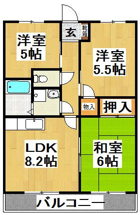 【間取り】 | 尾崎コーポ