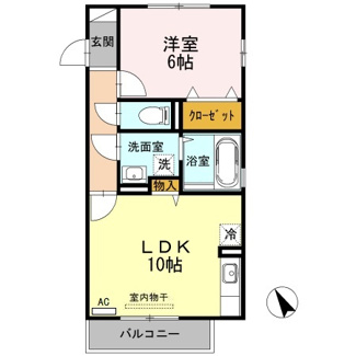 【間取り】 | ローゼスポート港町　Ａ