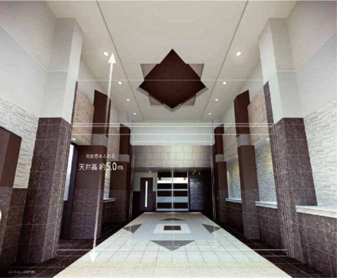 エステムコート難波Ⅳアトリ（エステムコートナンバフォーアトリ）　BRAVI不動産のロビー|【エステムコート難波Ⅳアトリ】ロビーです