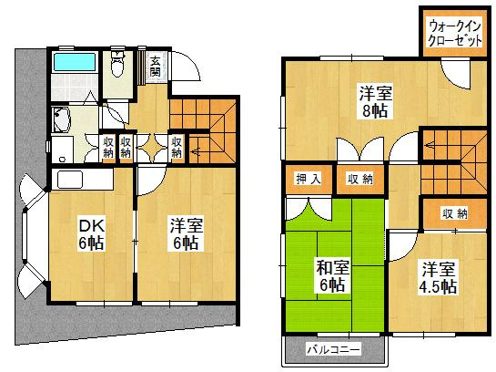 【間取り】 | ストークハイツ北野田