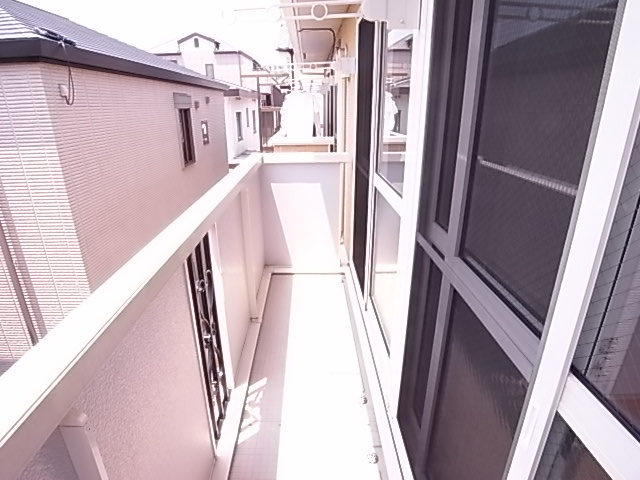 ソレイユ清水通のバルコニー