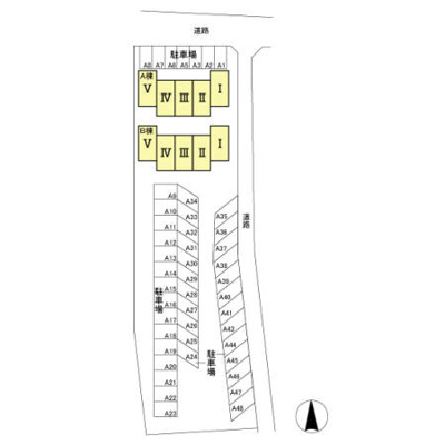 【区画図】 | レピュート岡部Ａ