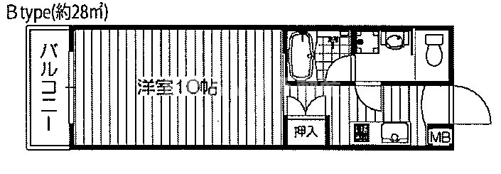 CITY SPIRE心斎橋EAST（シティスパイアシンサイバシイースト）　BRAVI不動産の間取り|【CITY SPIRE心斎橋EAST】間取りです