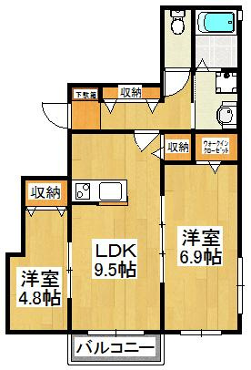 アルヴィータ弐番館の間取り