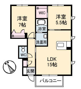 ピアタウンＤ棟の間取り
