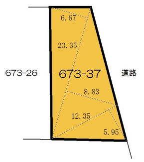 【土地図】 | 大津市木戸673-37　売土地 | 土地図