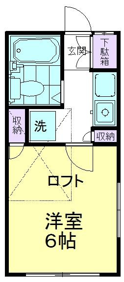 コーポカトレアの間取り|室内洗濯機置場あり！