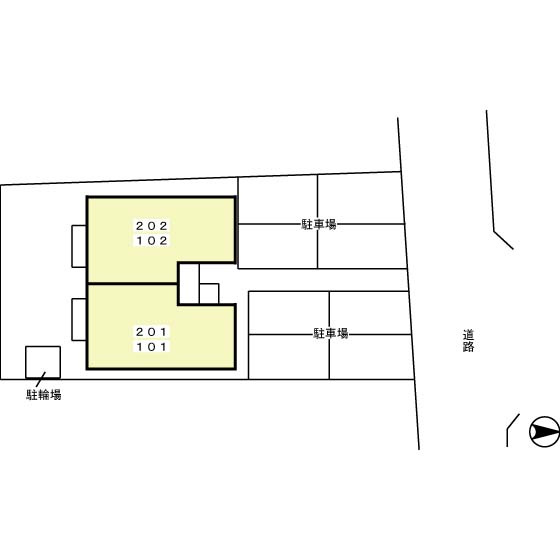 パームヒルズの区画図