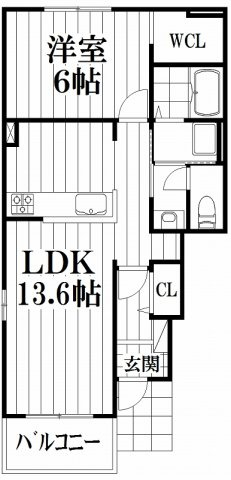 【間取り】 | リエート新田Ⅰ