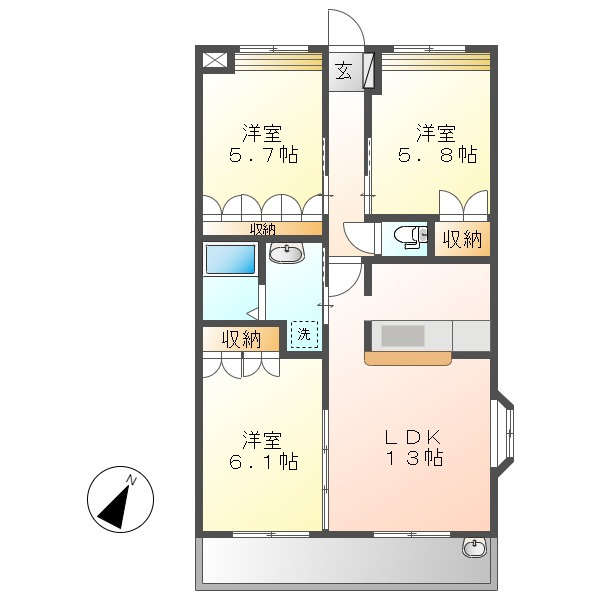 センチュリーカーサの間取り