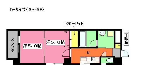 サンロイヤルⅢの間取り
