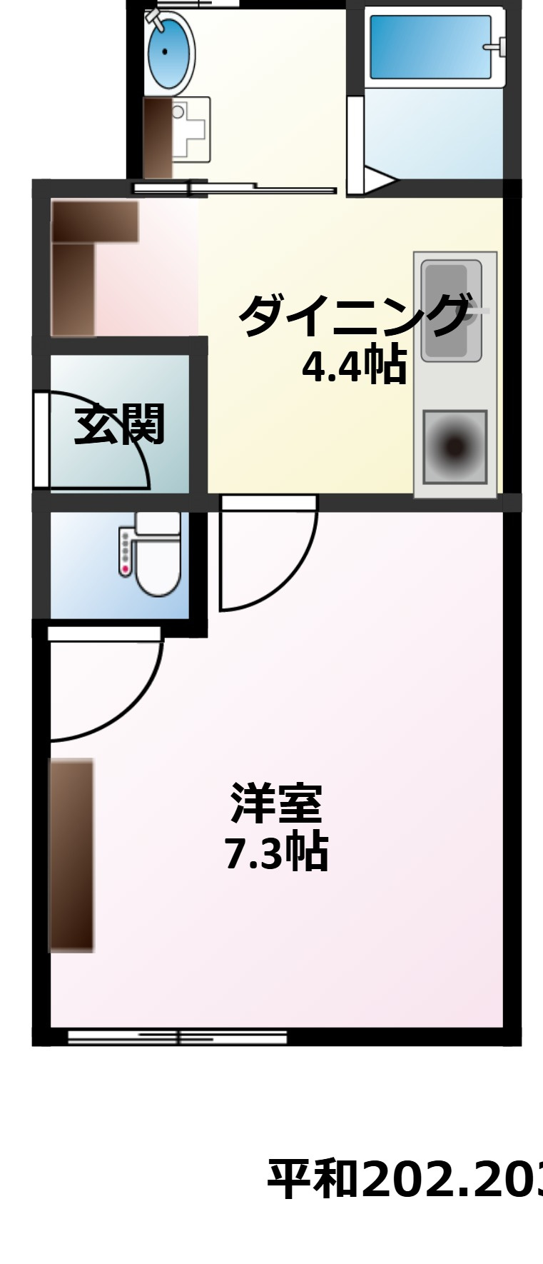 コーポヘイワの間取り|照明持ち込みｘ１
モニター付きインターホン