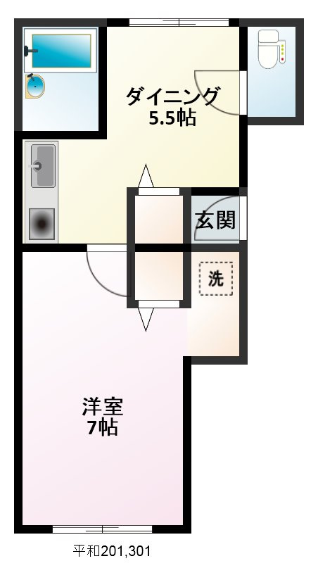 コーポヘイワの間取り